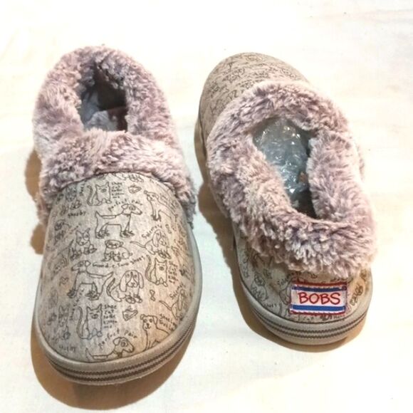 Sketchers Bobs Women's Too Cozy Pooch Parade Slippers Sz 9 - Picture 3 of 6